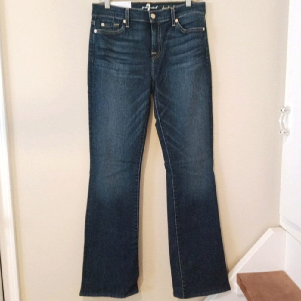 NWT 7 For All Man Kind Boot Cut Jeans (30 Short)